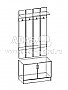 Схема - Вешалка с тумбой Лирика