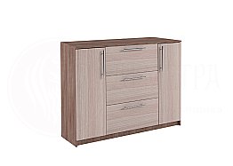 Комод Виват 1400 - Ясень Шимо темный \ Ясень Шимо светлый