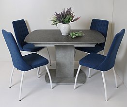 Стол с керамическим покрытием Барселона-1 - Тересина Терра/ Бетон Серый