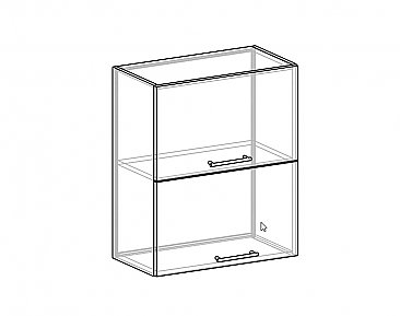 Шкаф-антресоль ШАВ-60-2ДГ для кухни Шанталь 2