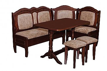 Цвет Орех - Кухонный гарнитур из массива сосны Престиж-эконом