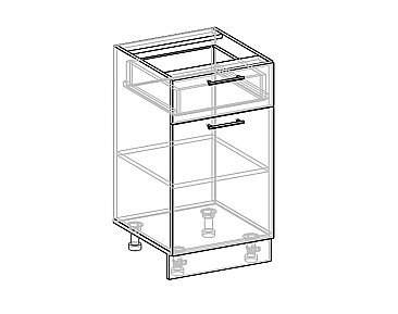 Рабочий стол РС-1Я-45 для кухни Гурман 7